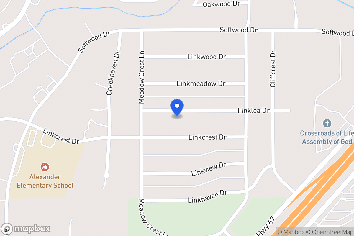 Map of 346 Linklea Dr