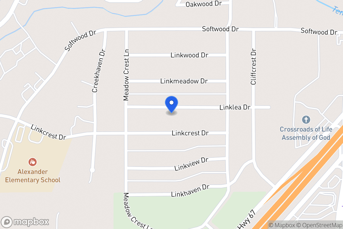 Map of 338 Linklea Dr