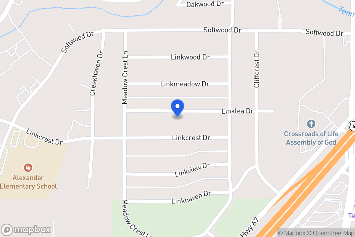 Map of 334 Linklea Dr