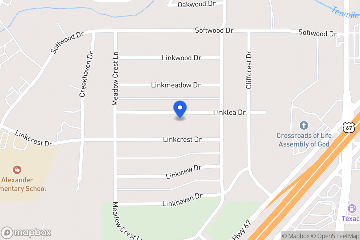 Map of 326 Linklea Dr