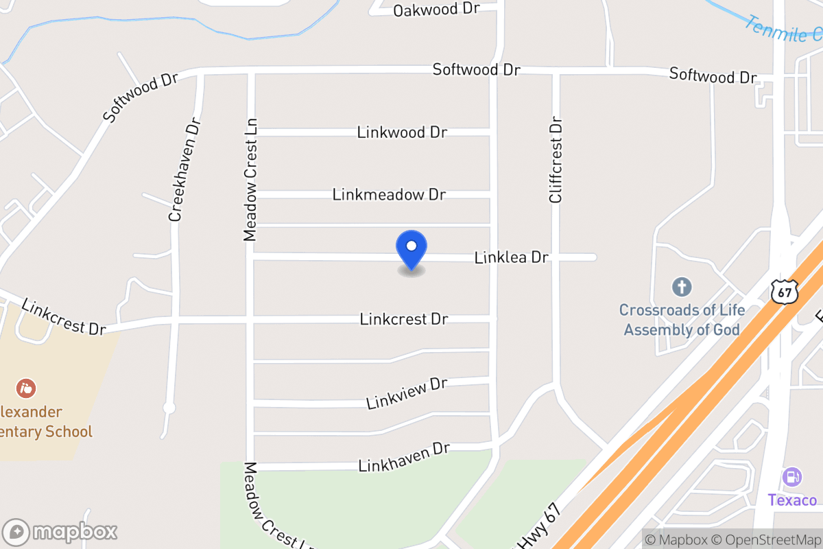 Map of 322 Linklea Dr