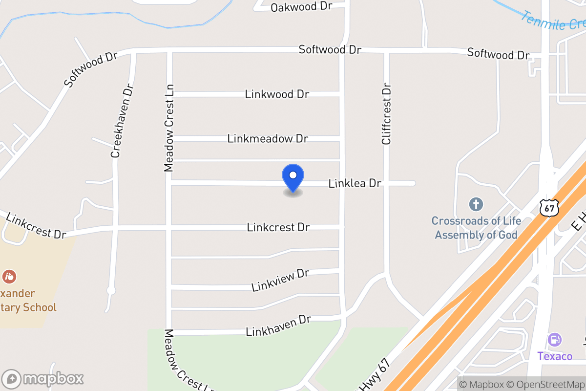 Map of 318 Linklea Dr