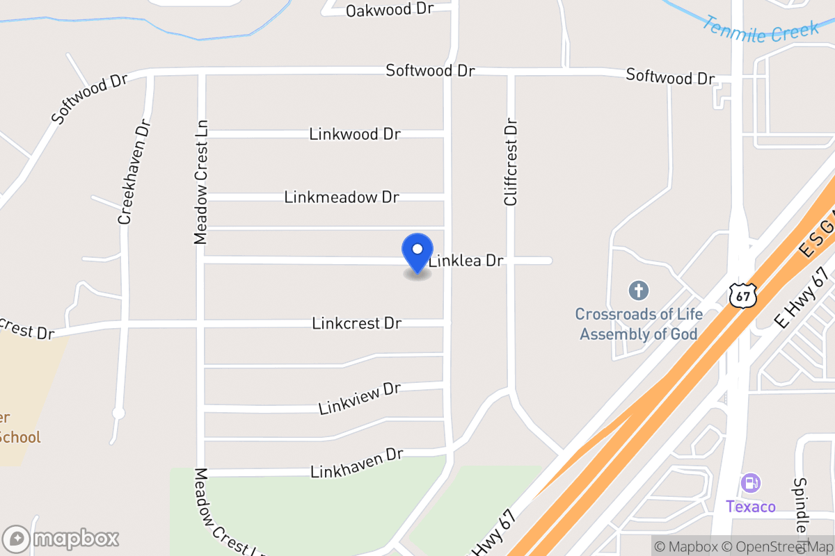 Map of 306 Linklea Dr