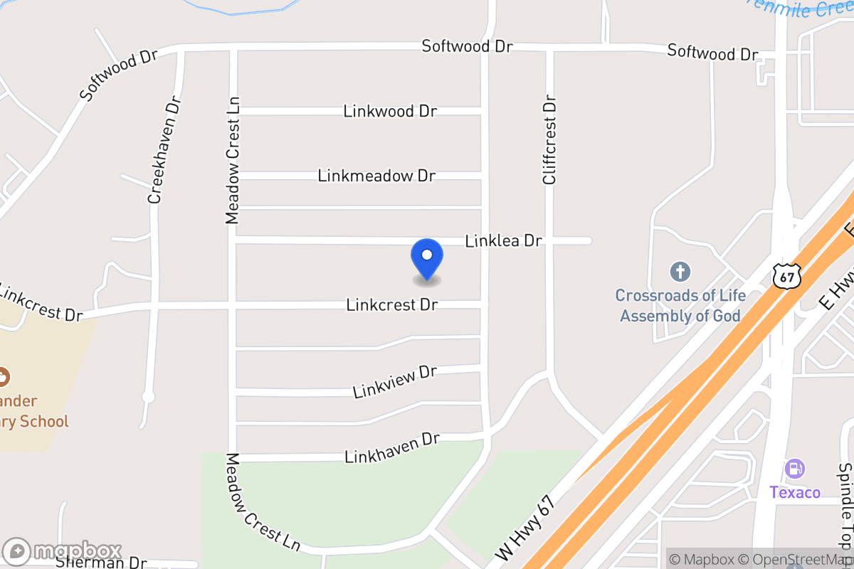 Map of 315 Linkcrest Dr