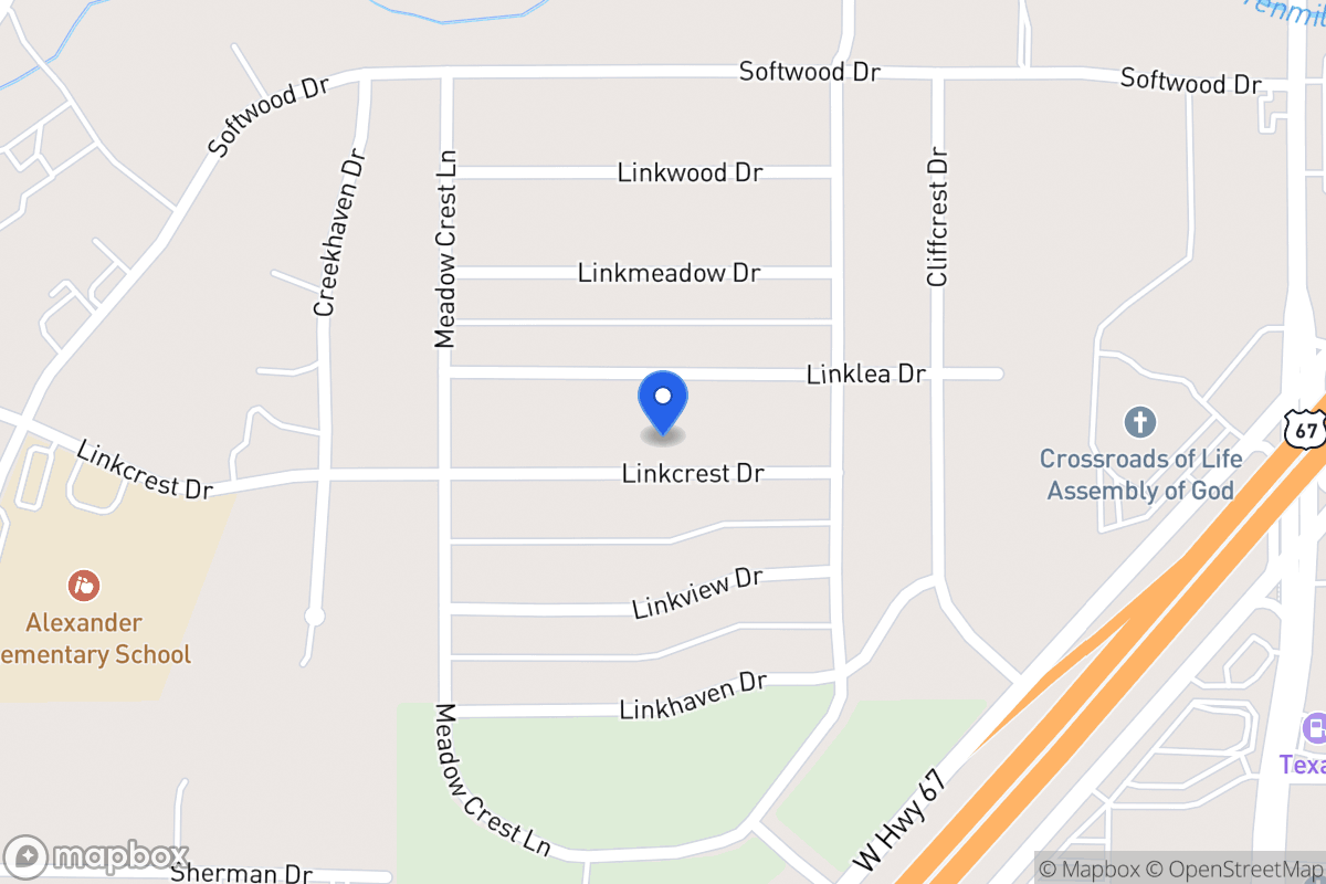 Map of 331 Linkcrest Dr