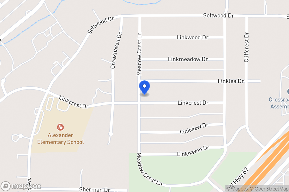 Map of 367 Linkcrest Dr