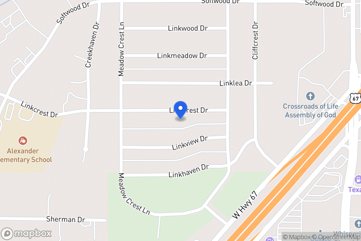Map of 330 Linkcrest Dr
