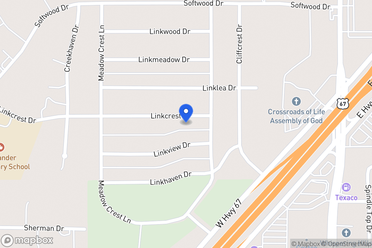 Map of 314 Linkcrest Dr