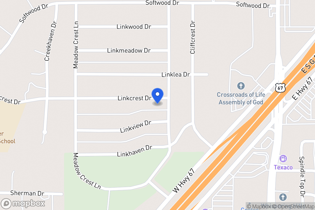 Map of 306 Linkcrest Dr