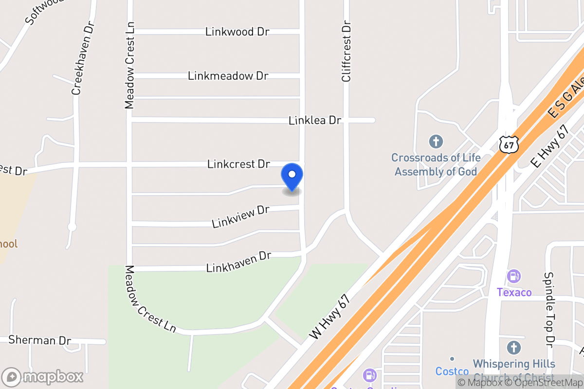 Map of 303 Linkview Dr