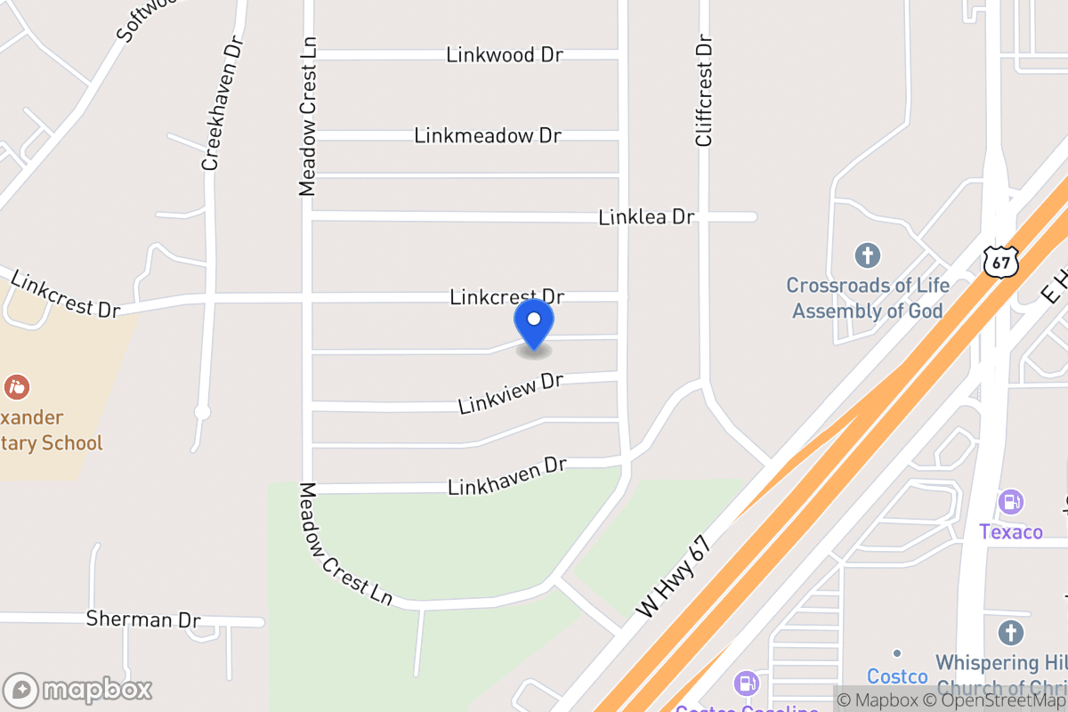 Map of 319 Linkview Dr
