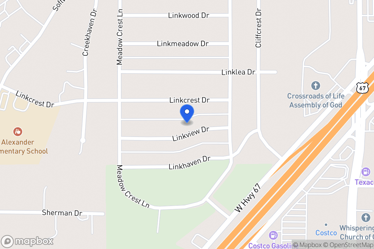 Map of 327 Linkview Dr