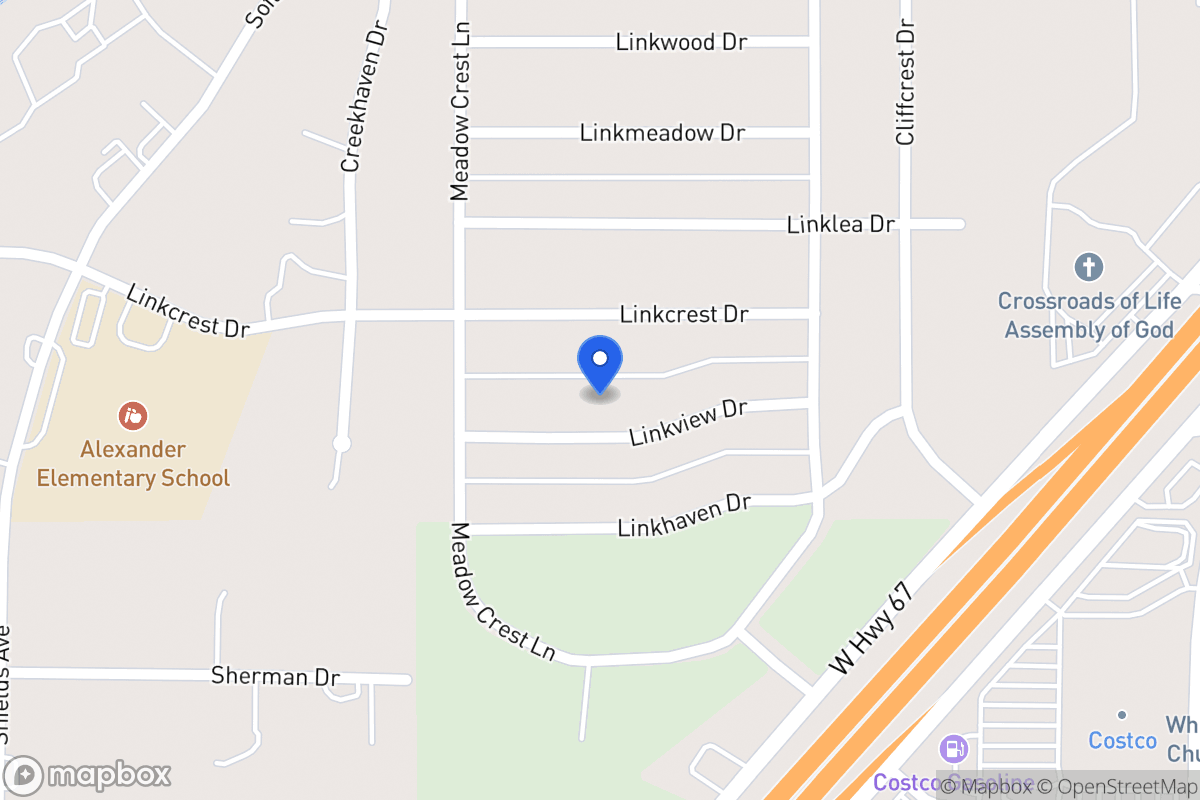 Map of 343 Linkview Dr