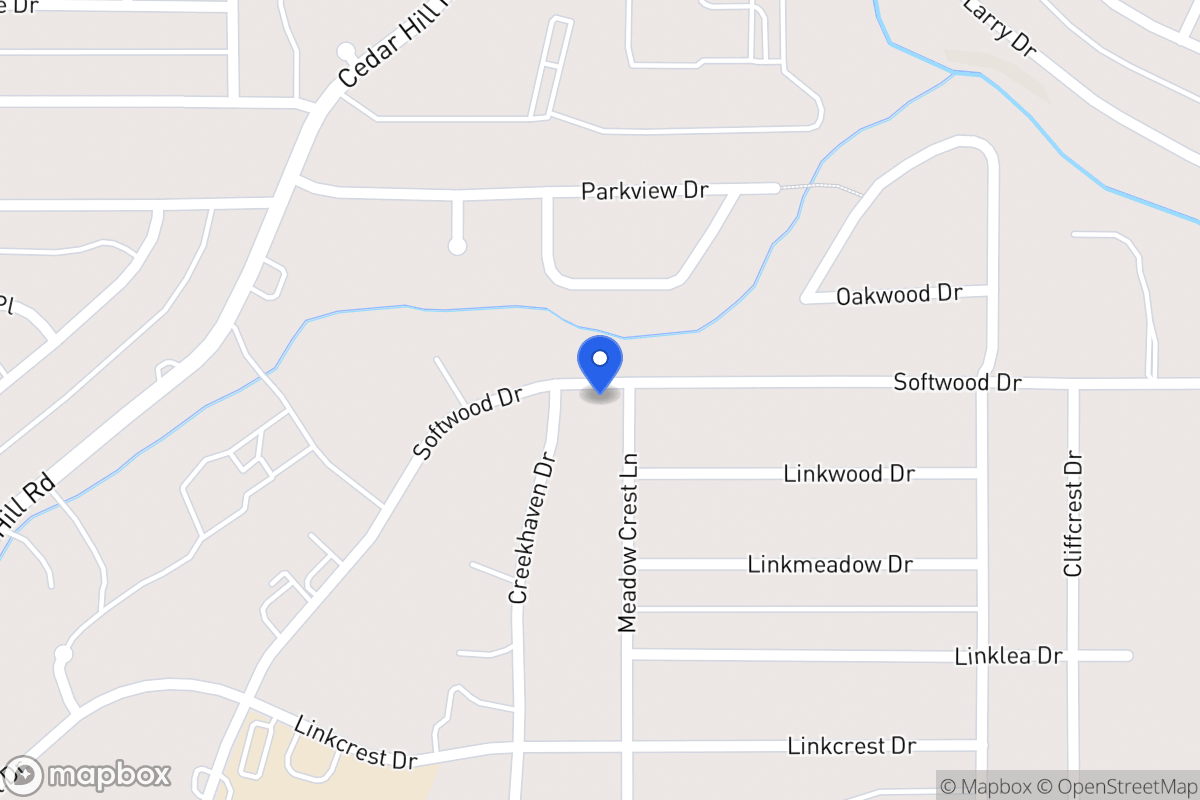 Map of 1703 Meadowcrest Ln