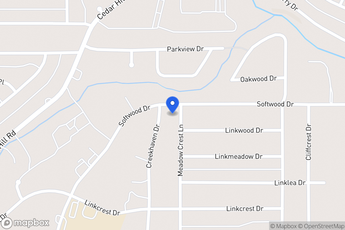 Map of 1707 Meadowcrest Ln