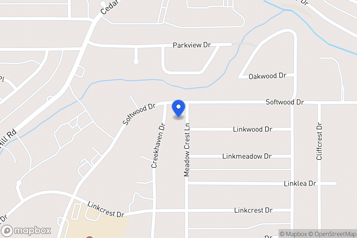 Map of 1711 Meadowcrest Ln