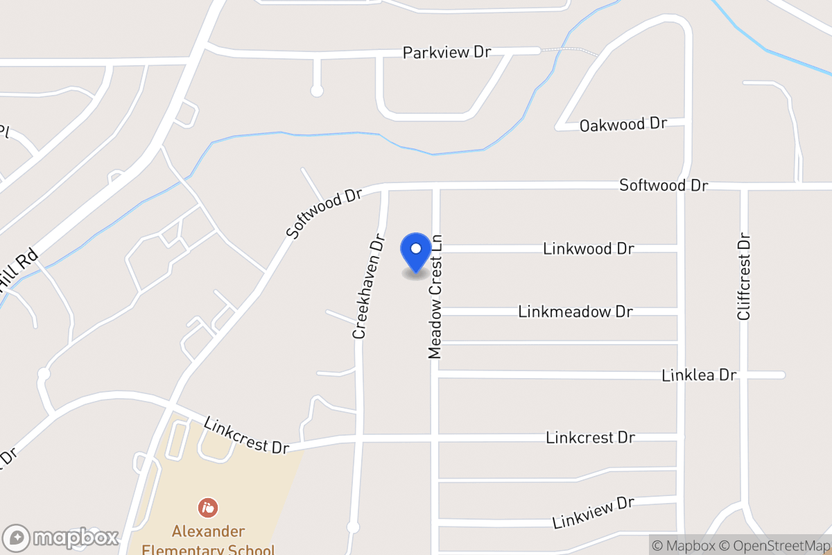 Map of 1727 Meadowcrest Ln