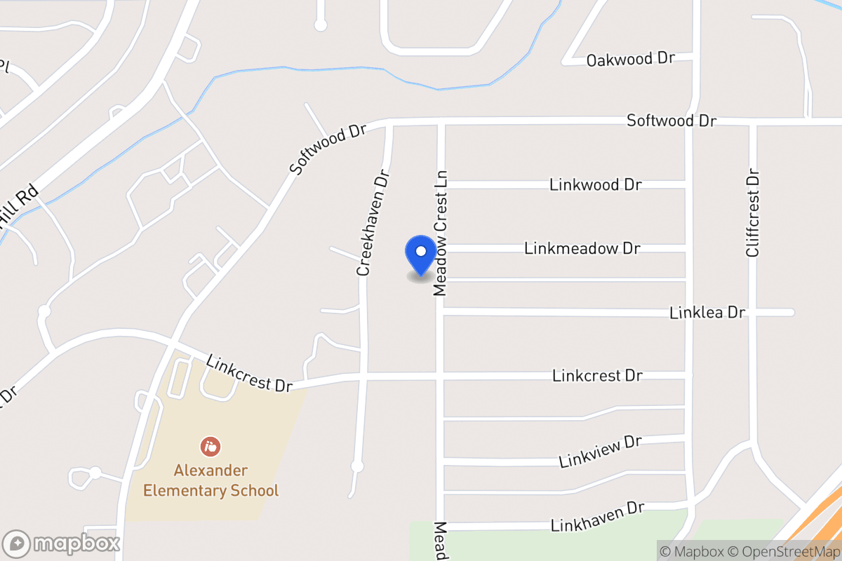 Map of 1747 Meadowcrest Ln