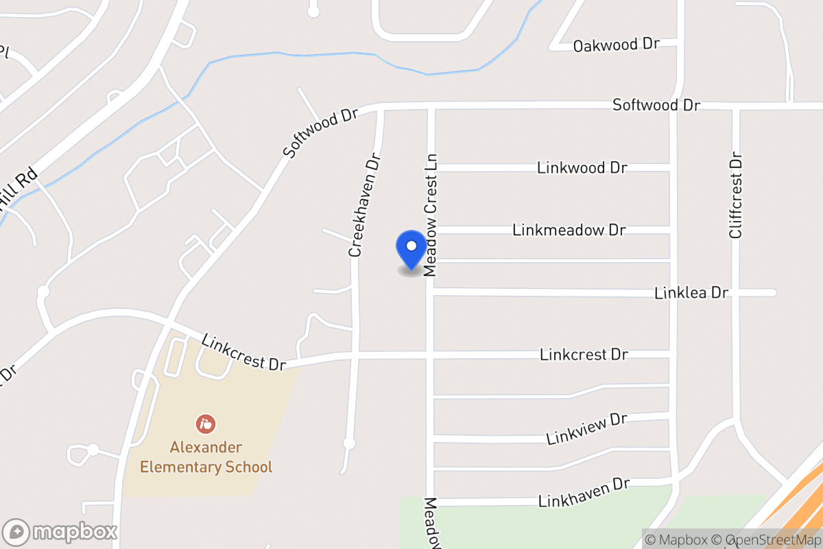 Map of 1751 Meadowcrest Ln
