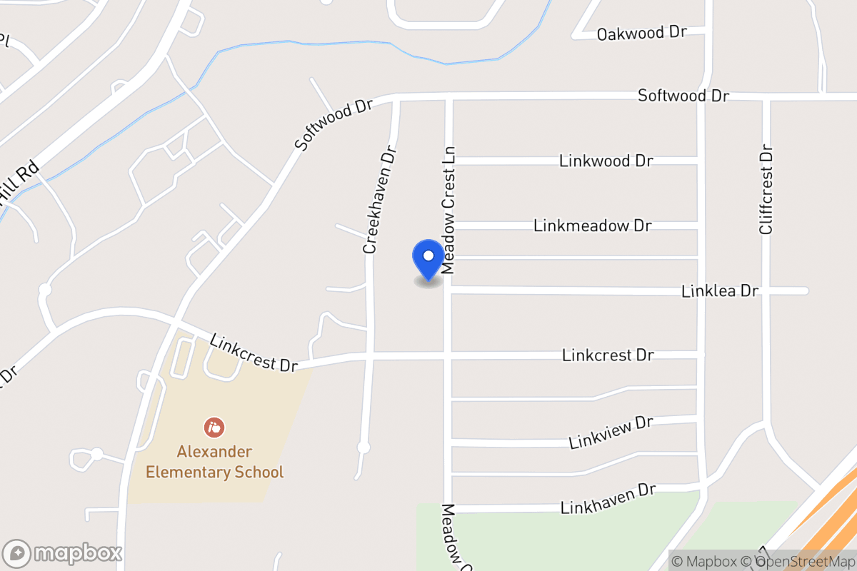 Map of 1755 Meadowcrest Ln