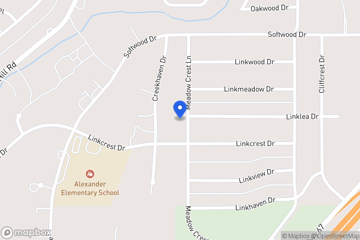Map of 1759 Meadowcrest Ln