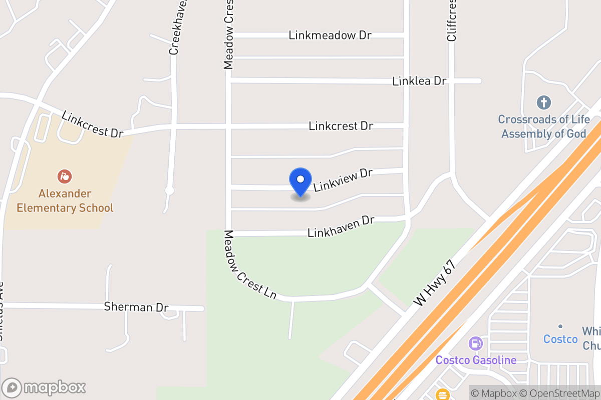 Map of 338 Linkview Dr