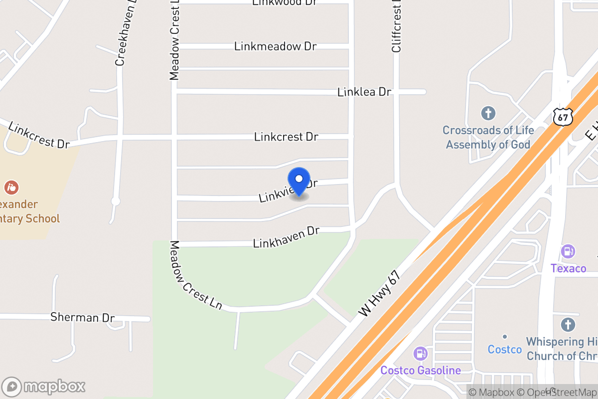 Map of 318 Linkview Dr