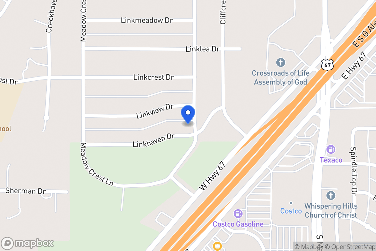 Map of 303 Linkhaven Dr