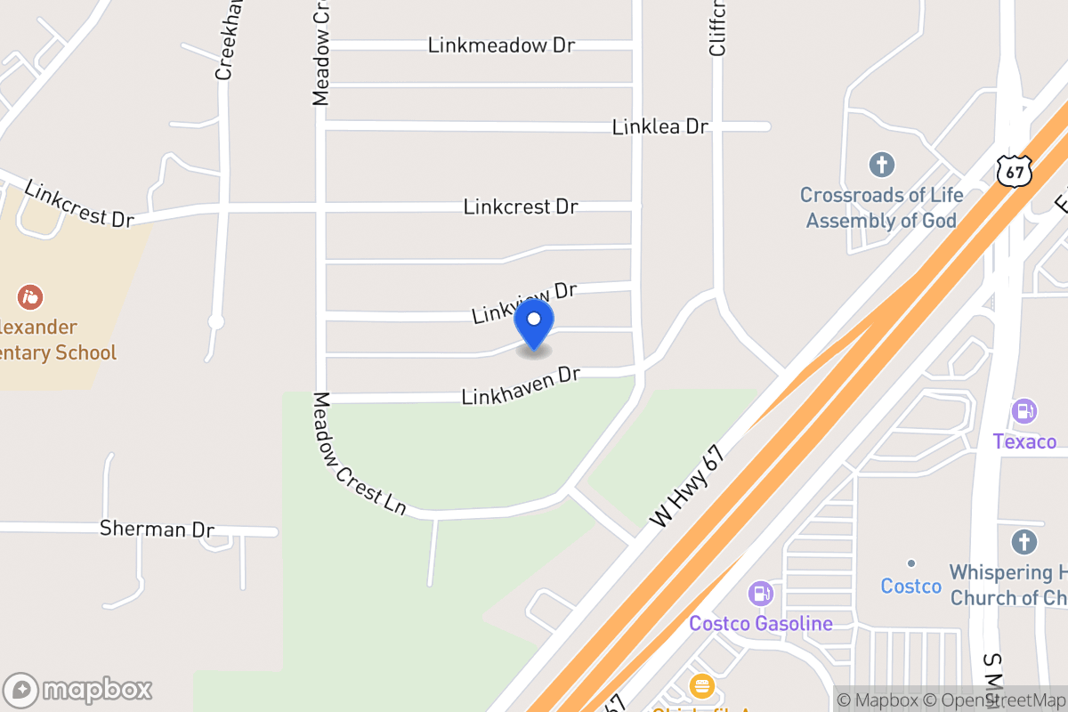 Map of 323 Linkhaven Dr
