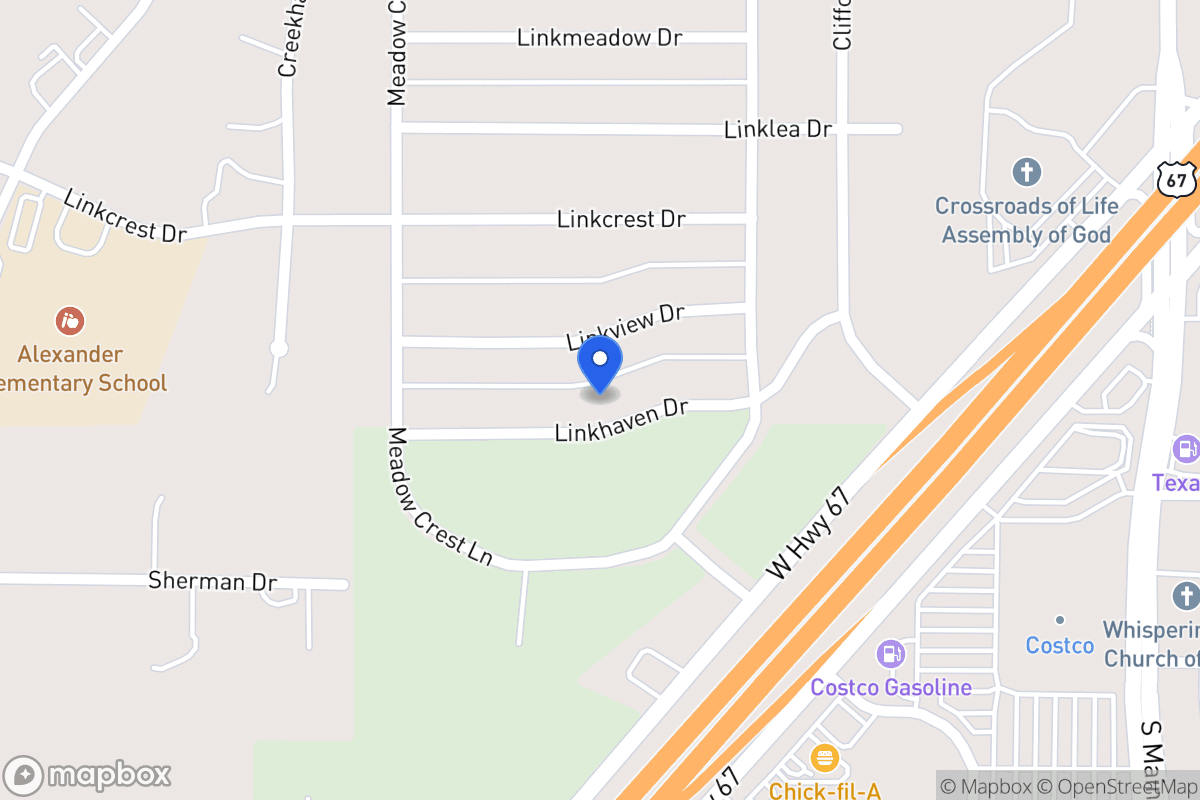 Map of 327 Linkhaven Dr