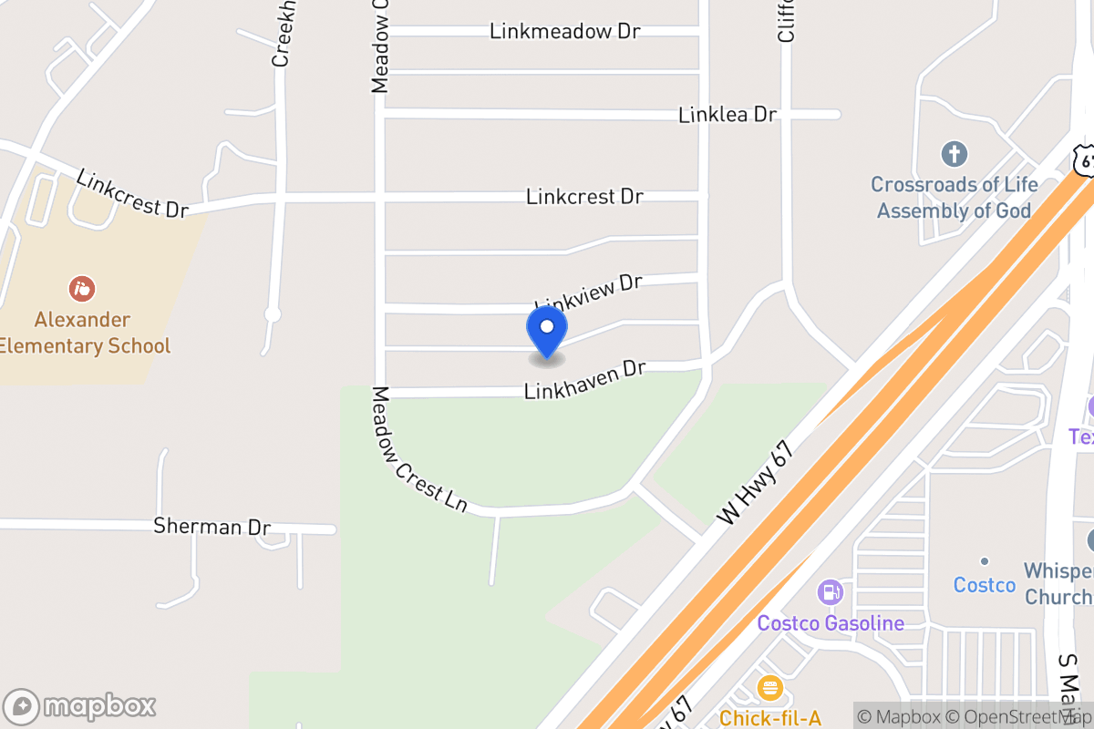 Map of 331 Linkhaven Dr