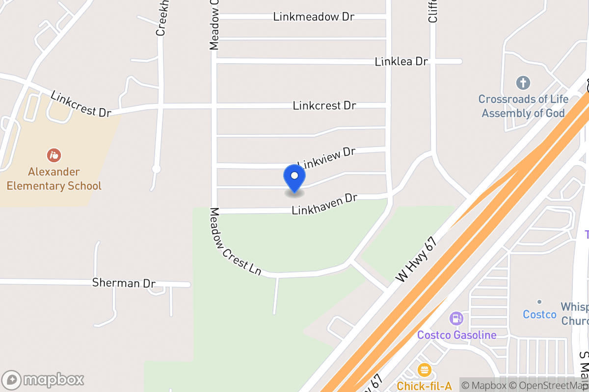 Map of 335 Linkhaven Dr