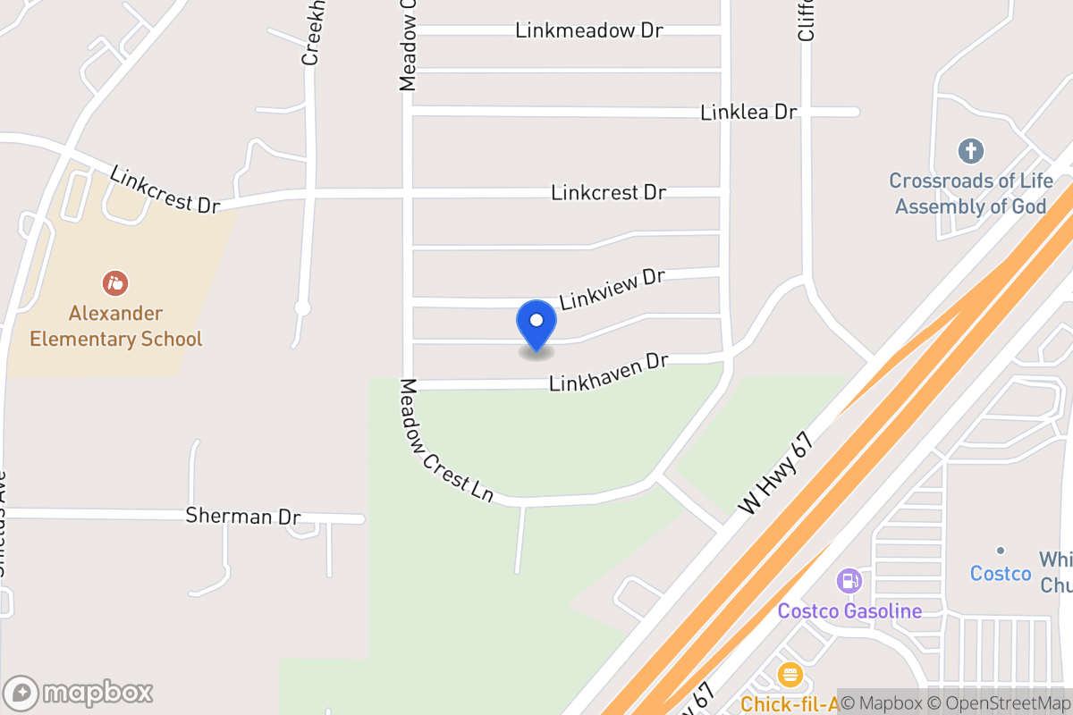 Map of 339 Linkhaven Dr