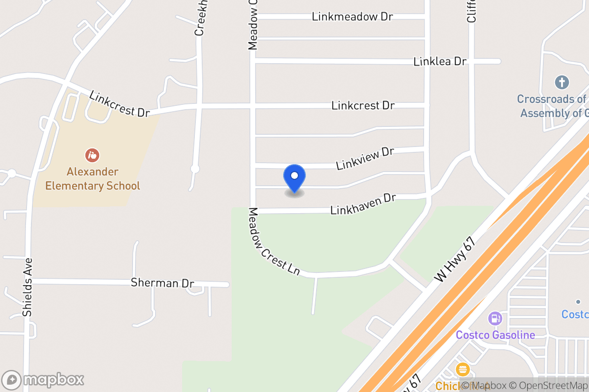 Map of 351 Linkhaven Dr