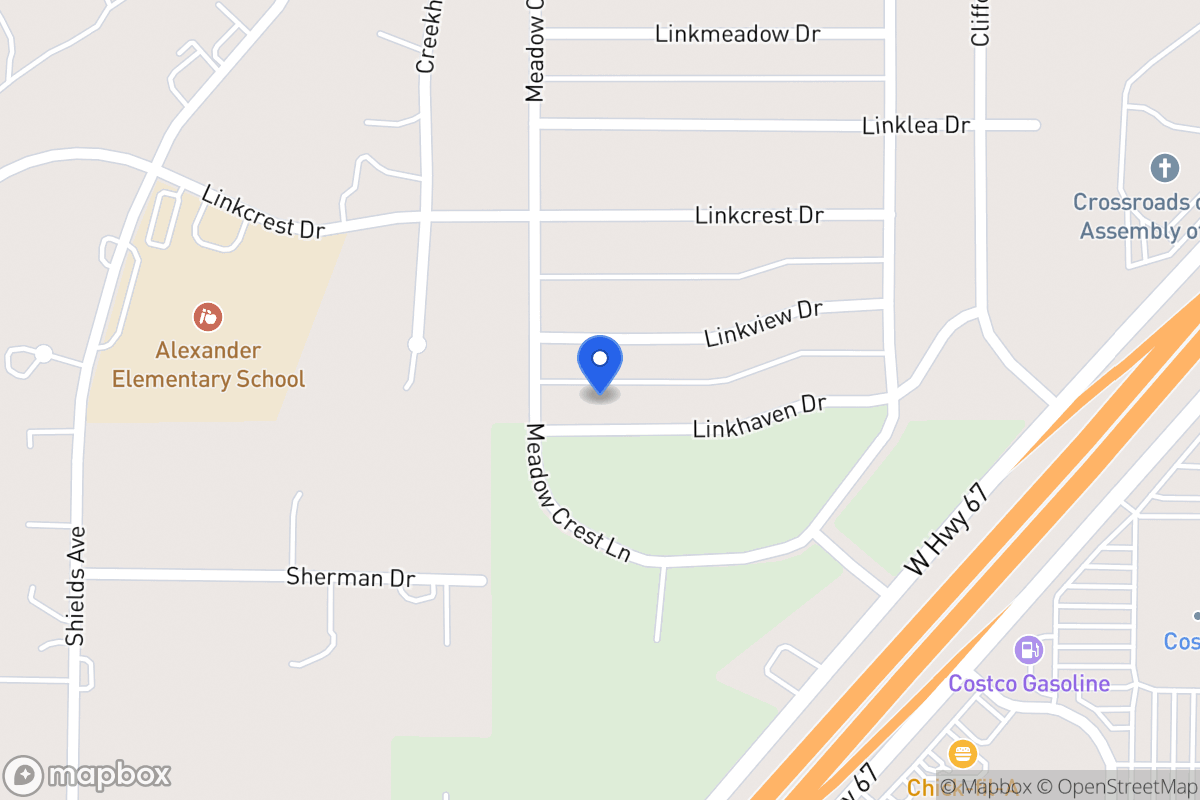 Map of 355 Linkhaven Dr