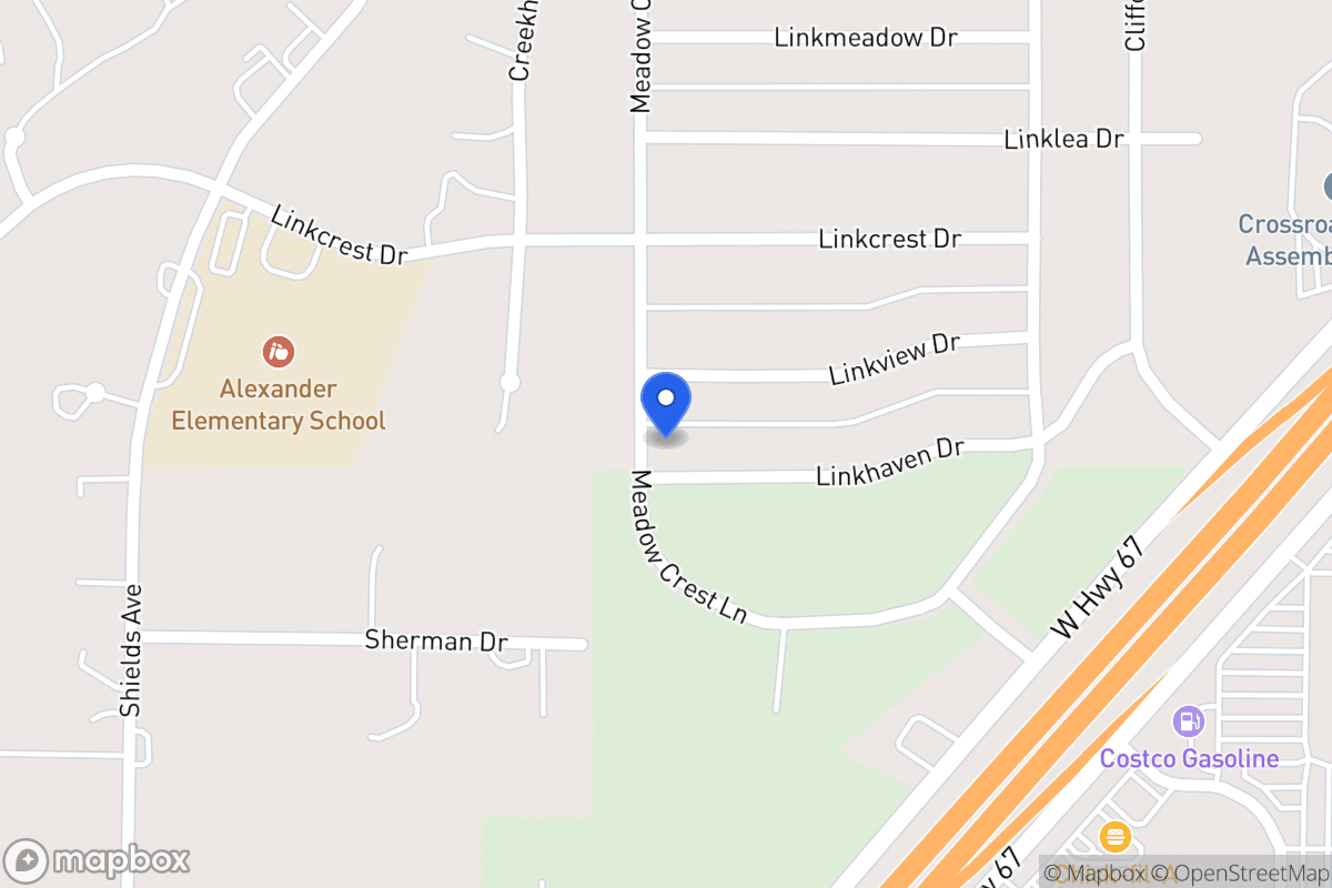 Map of 363 Linkhaven Dr