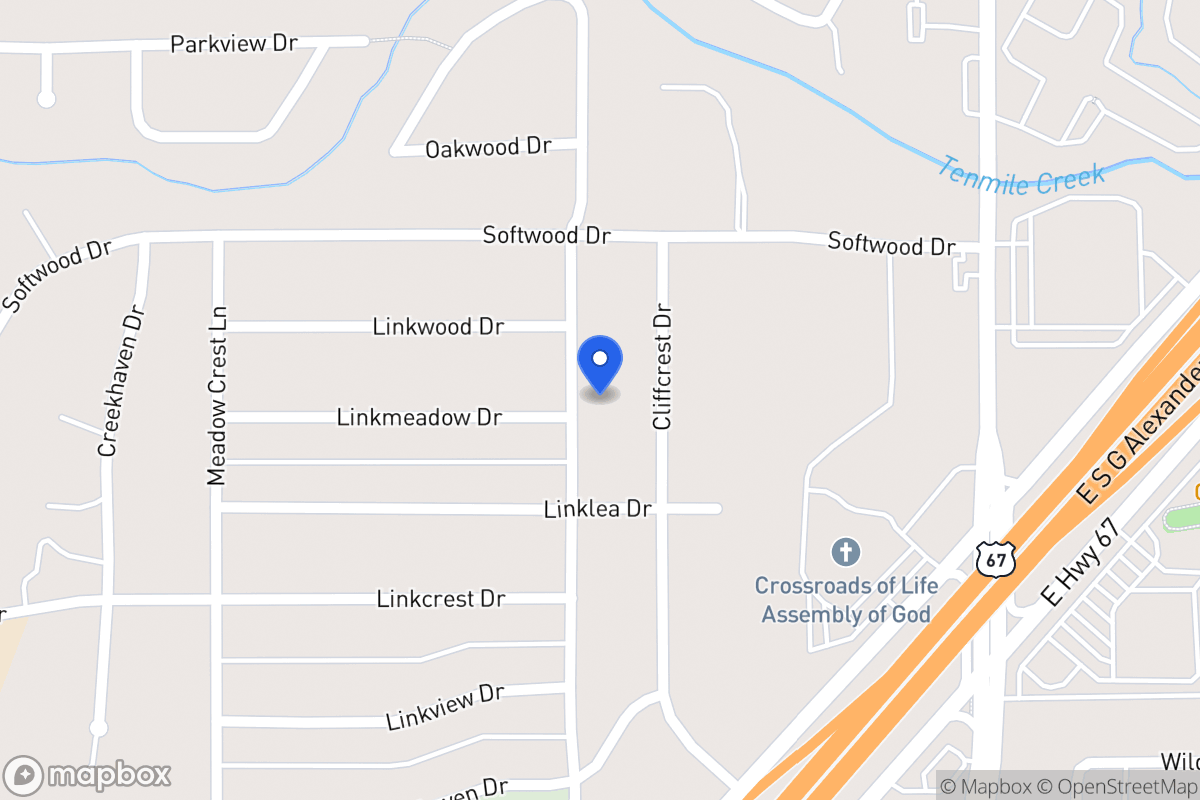 Map of 1730 Ten Mile Ln
