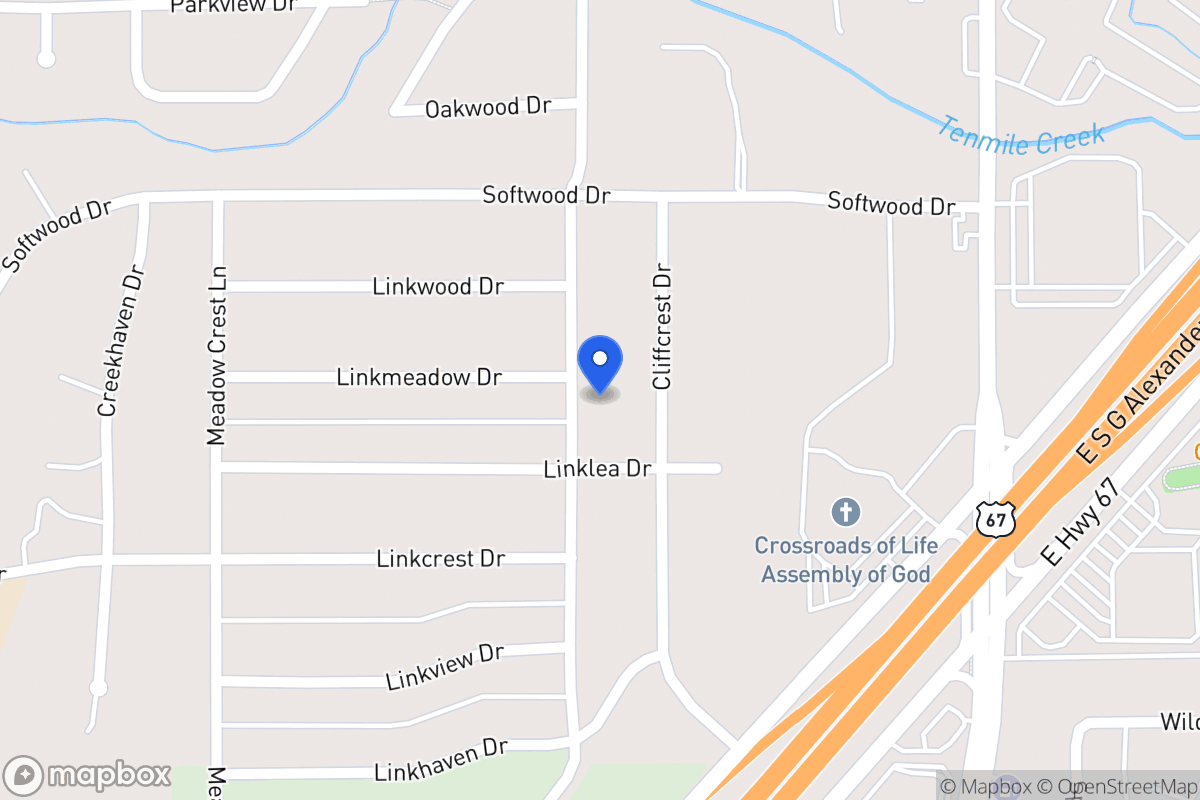 Map of 1738 Ten Mile Ln