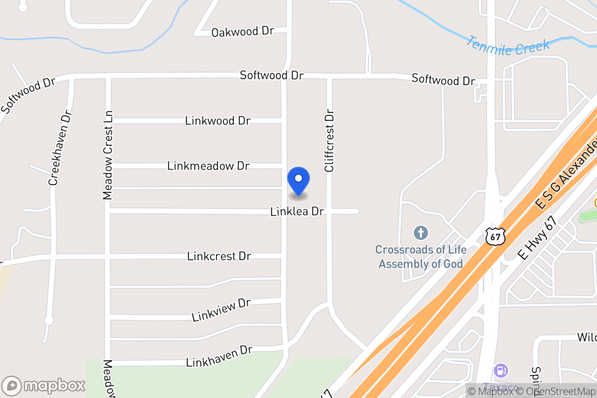Map of 1746 Ten Mile Ln