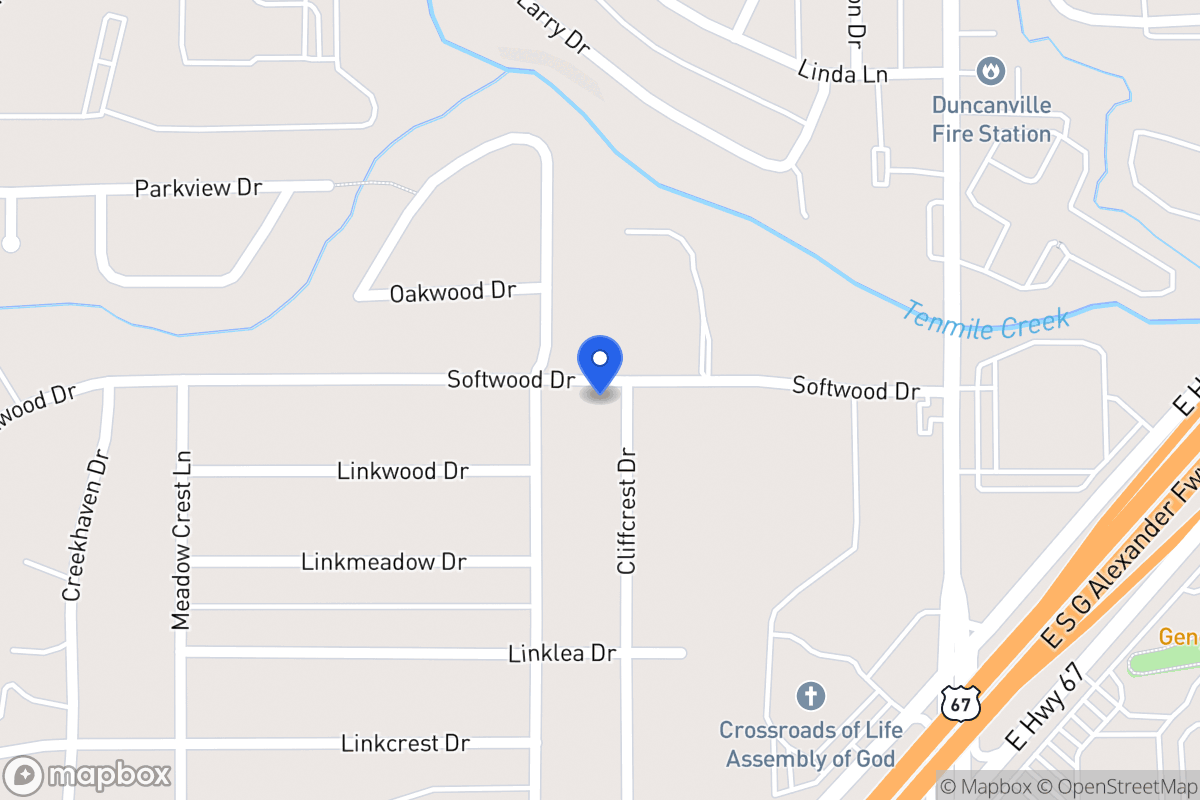 Map of 1703 Cliffcrest Dr