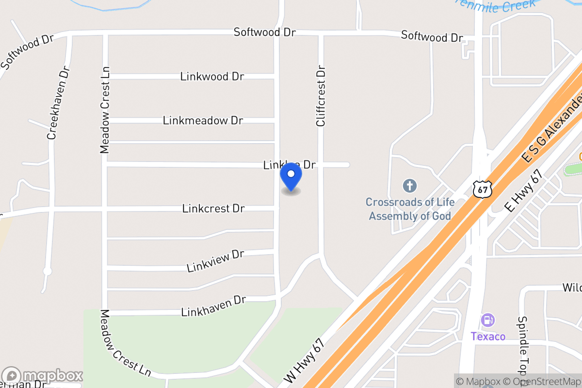 Map of 1810 Ten Mile Ln