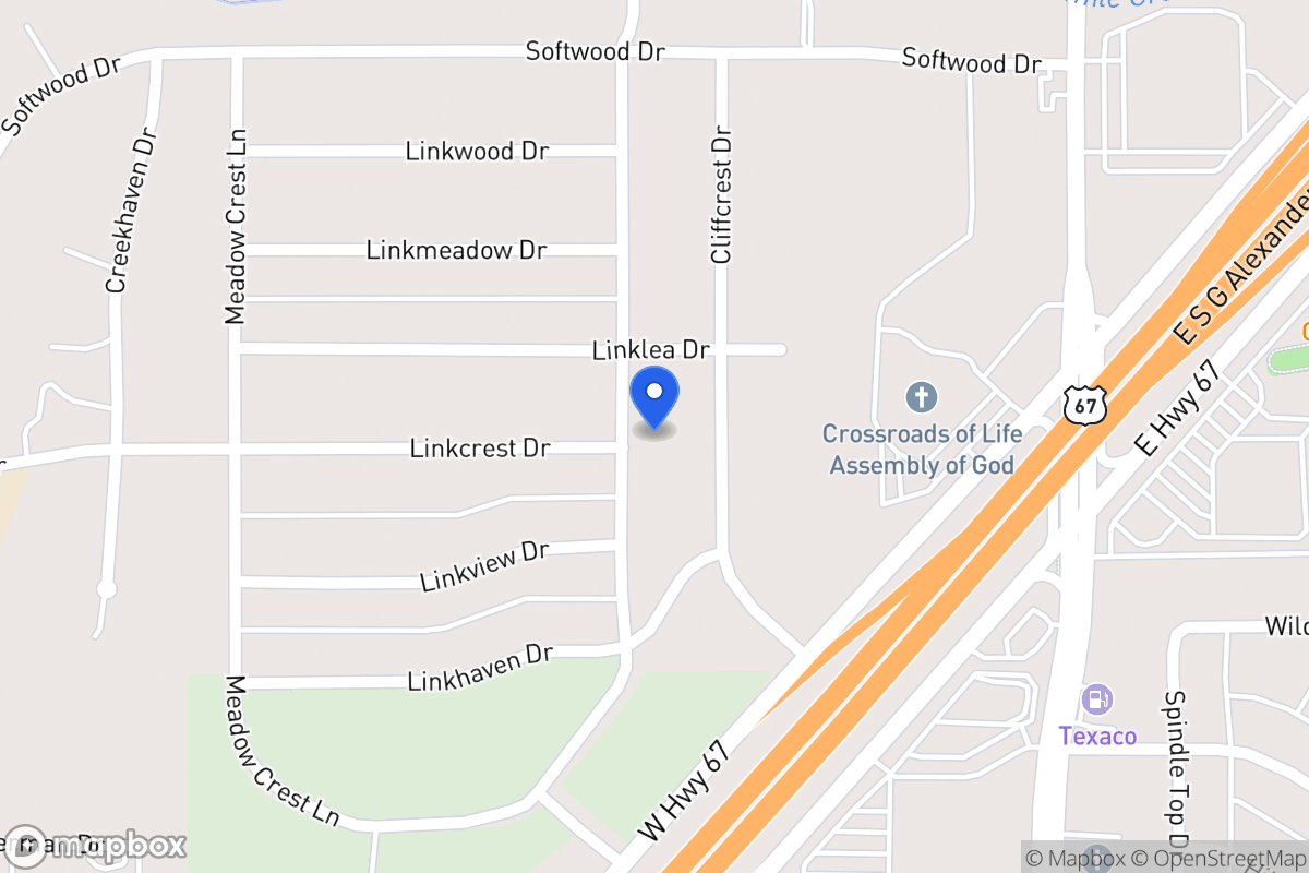 Map of 1814 Ten Mile Ln