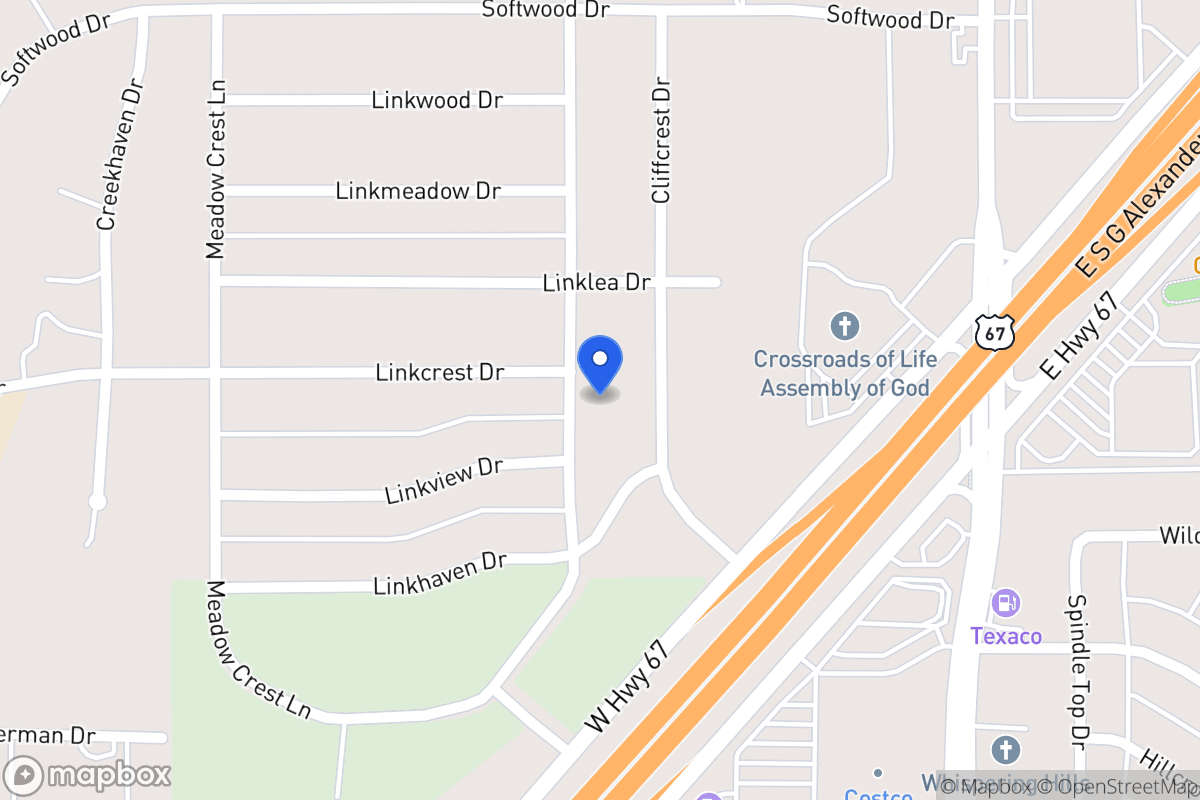 Map of 1822 Ten Mile Ln