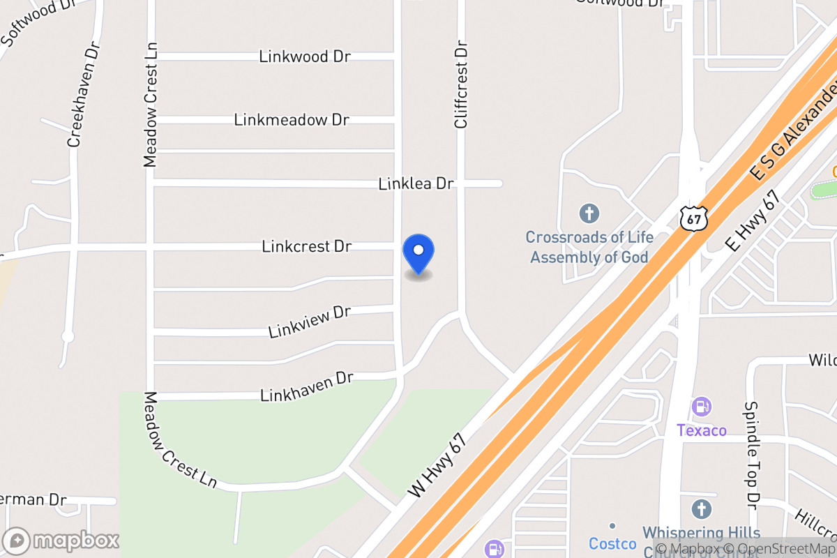 Map of 1826 Ten Mile Ln