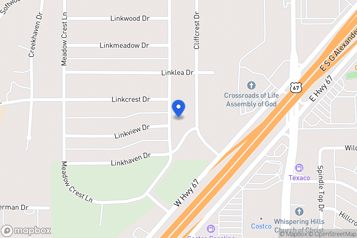 Map of 1830 Ten Mile Ln