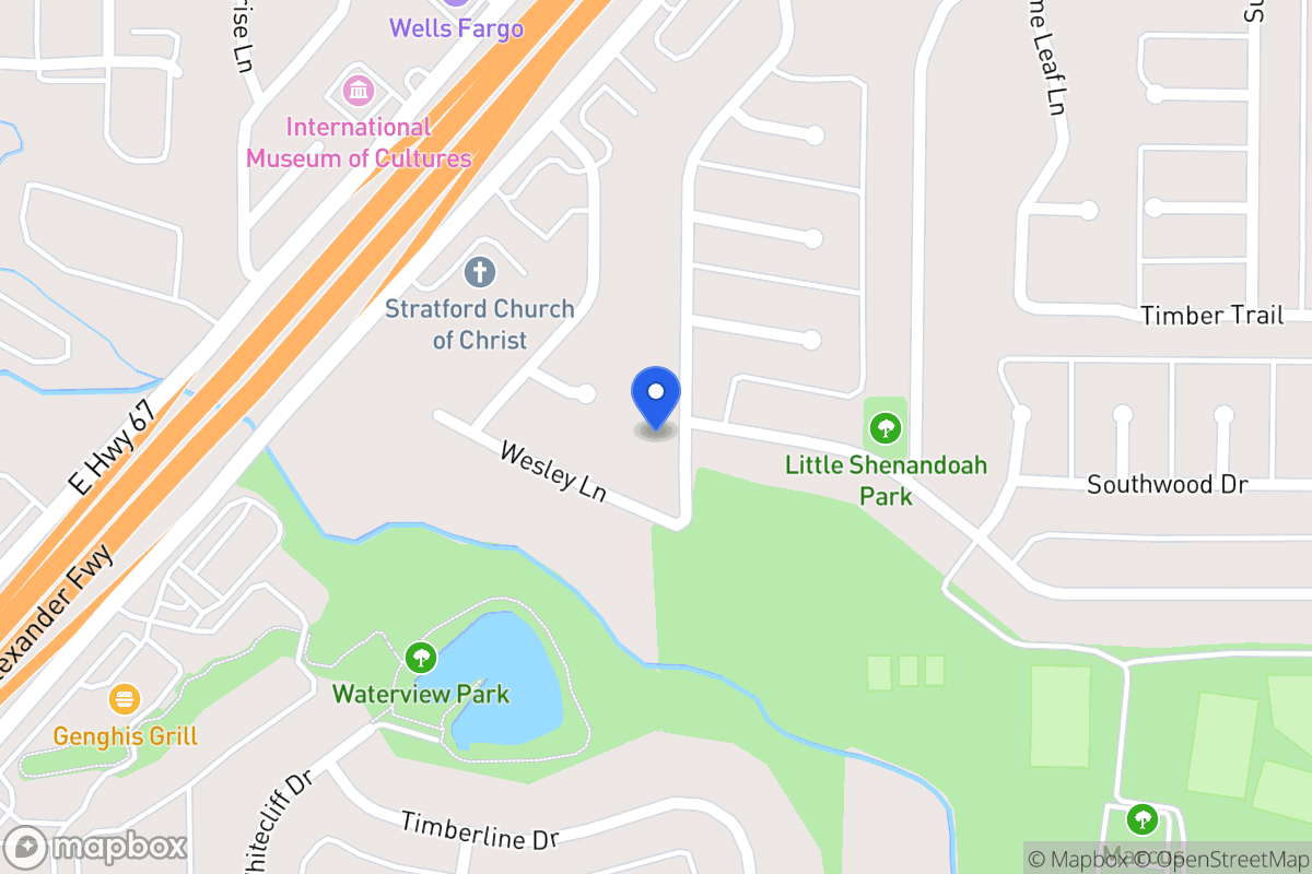 Map of 1707 Shannon Dr