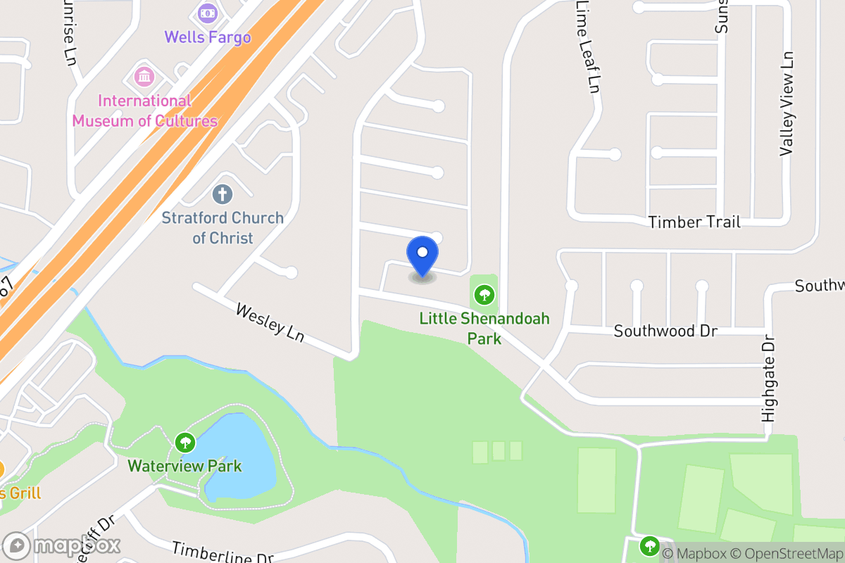 Map of 515 Meadowglen Dr