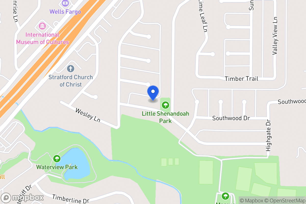 Map of 523 Meadowglen Dr