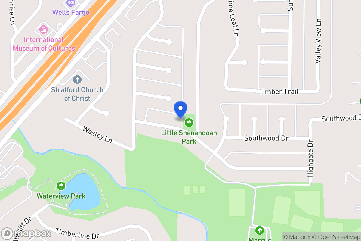 Map of 527 Meadowglen Dr
