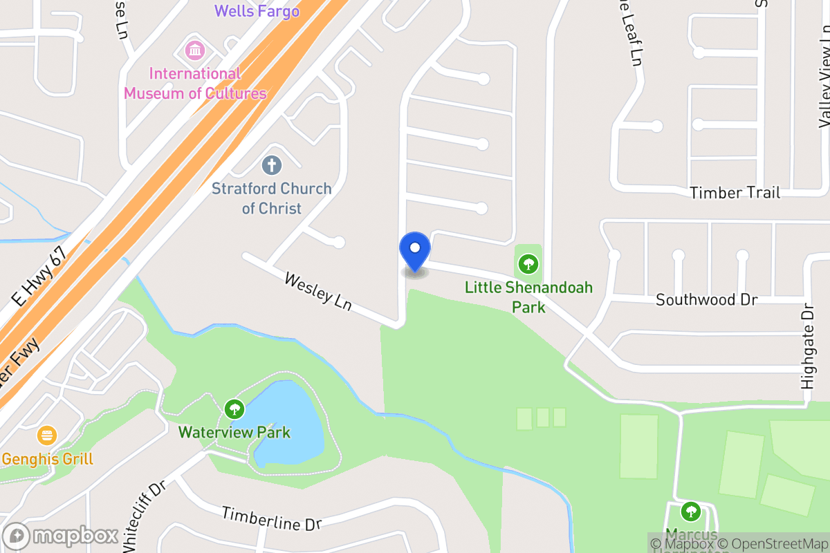 Map of 502 Meadowglen Dr